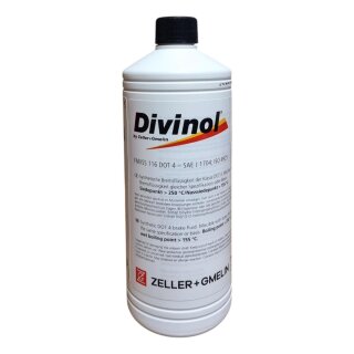 Divinol Bremsflüssigkeit DOT 4, 1 Liter