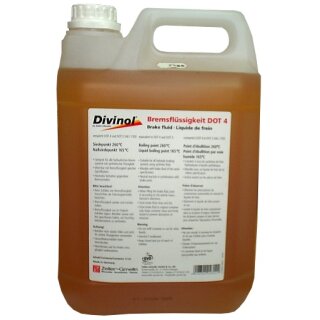 Divinol Bremsflüssigkeit DOT 4, 5 Liter
