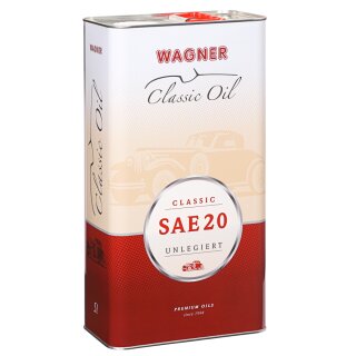 Wagner Classic Motorenöl SAE 20 unlegiert, 5 Liter
