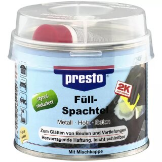 presto Füllspachtel (mit Härter), ocker, 1 Kg
