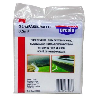 presto Glasfaser Matte, geblistert, 0,5qm SB-Karte
