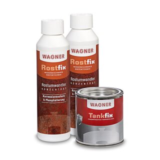 Wagner Tankversiegelung Krad - Set Groß, bis 30 Liter, Set 3-teilig