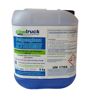 cleantruck Felgenglanz XTREME (Alu-Reiniger und Flugrostentferner mit Glanz), 12 Kg